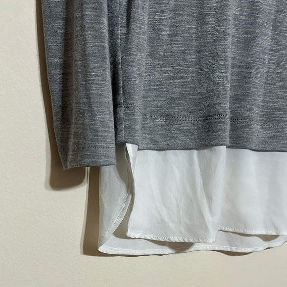 J. Crew Factory Long Sleeve Top with Silky Hem Small - Picture 3 of 6